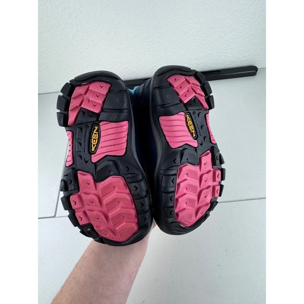 KEEN‎ Kids Winter Boots Navy Blue Pink Teal Waterproof Insulated Size 9 Toddler